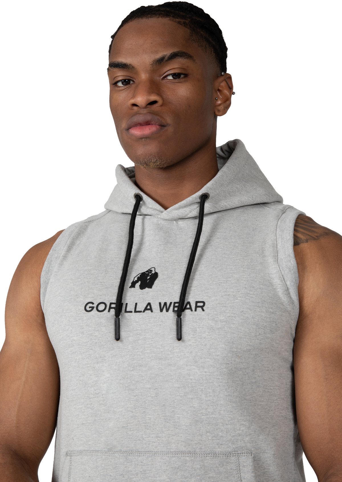 Gorilla Wear Lincoln Sleeveless Hoodie Hoodie & Sweatshirt Gray