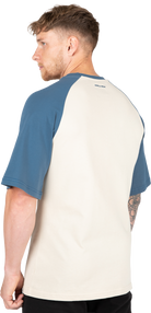 Gorilla Wear Logan Oversized T-Shirt T-Shirt & Tops Beige/Blue