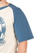 Gorilla Wear Logan Oversized T-Shirt T-Shirt & Tops Beige/Blue