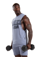 Gorilla Wear Lopez Drop Armhole Tank Top Tank Top Stonewash Blue