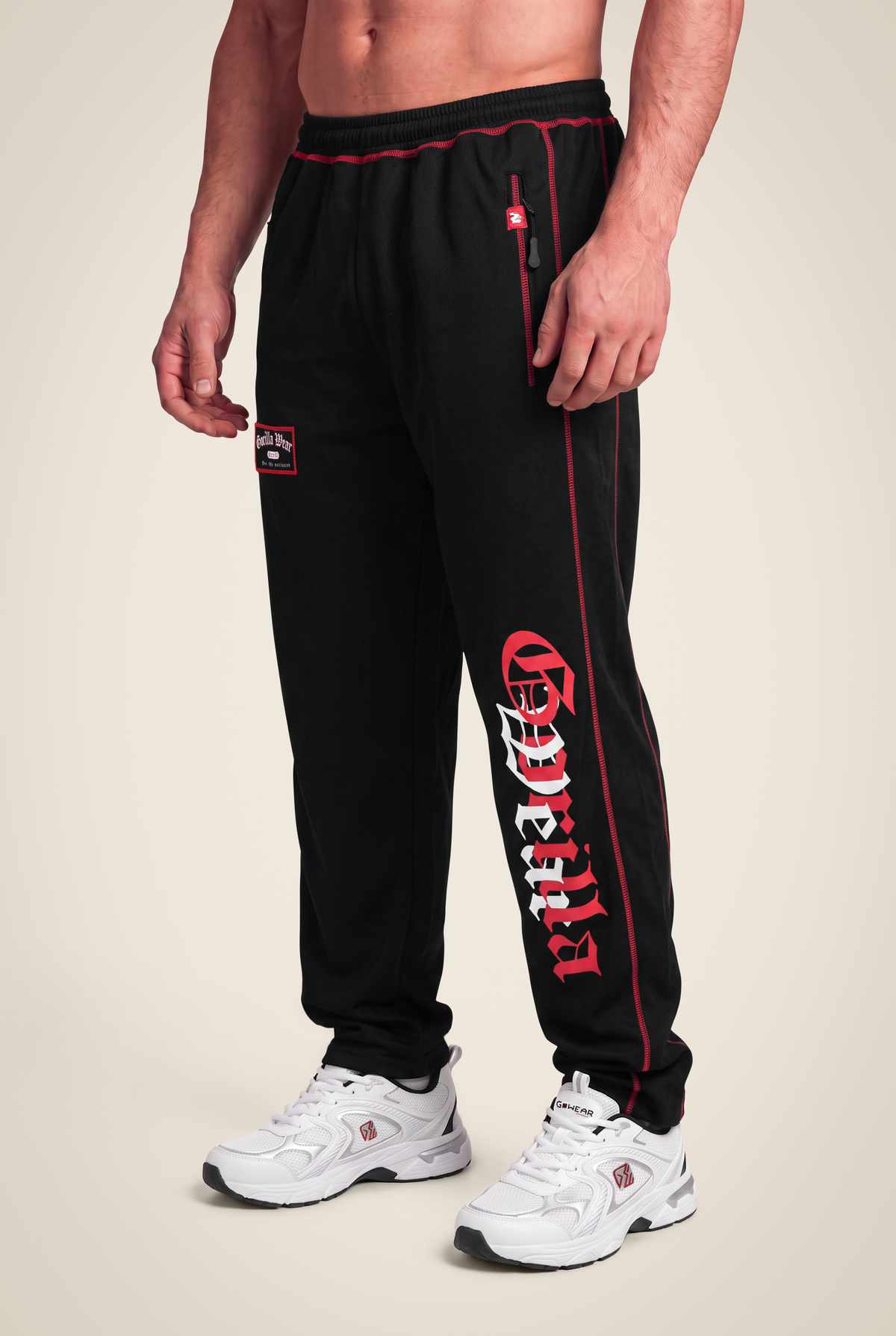 Gorilla Wear Marlow Mesh Pants Pants Black/Red