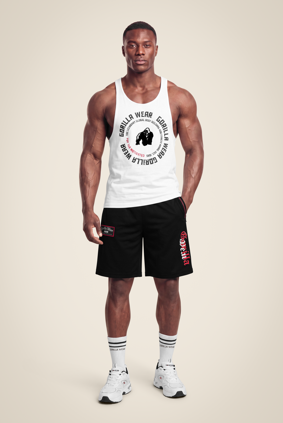 Gorilla Wear Marlow Mesh Shorts Shorts Black/Red