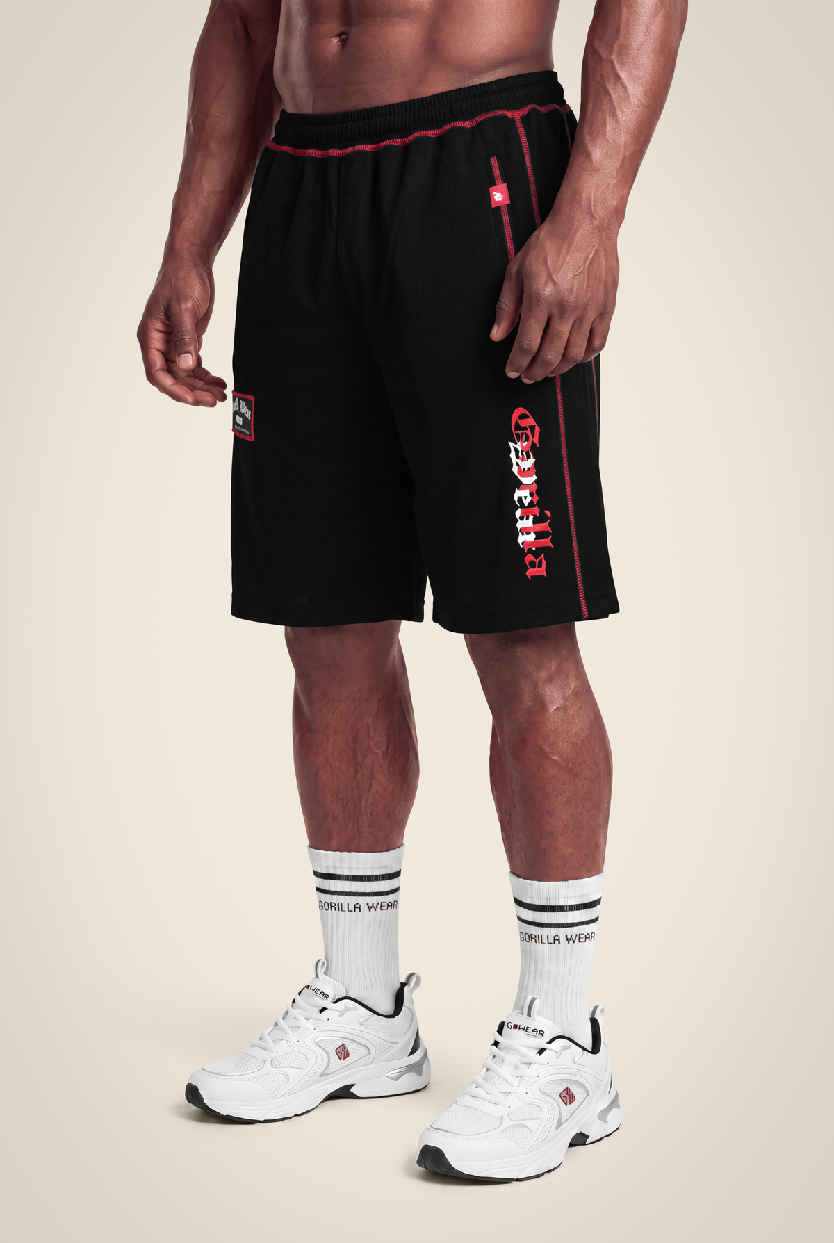 Gorilla Wear Marlow Mesh Shorts Shorts Black/Red