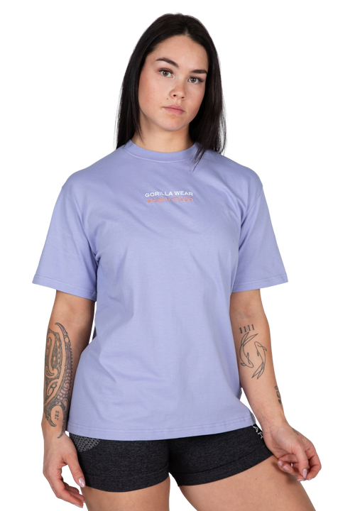 Medina Oversized T-Shirt - Lilac – Gorilla Wear