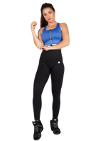 Gorilla Wear Mesa Zip Front Crop Top T-Shirt & Tops Blue