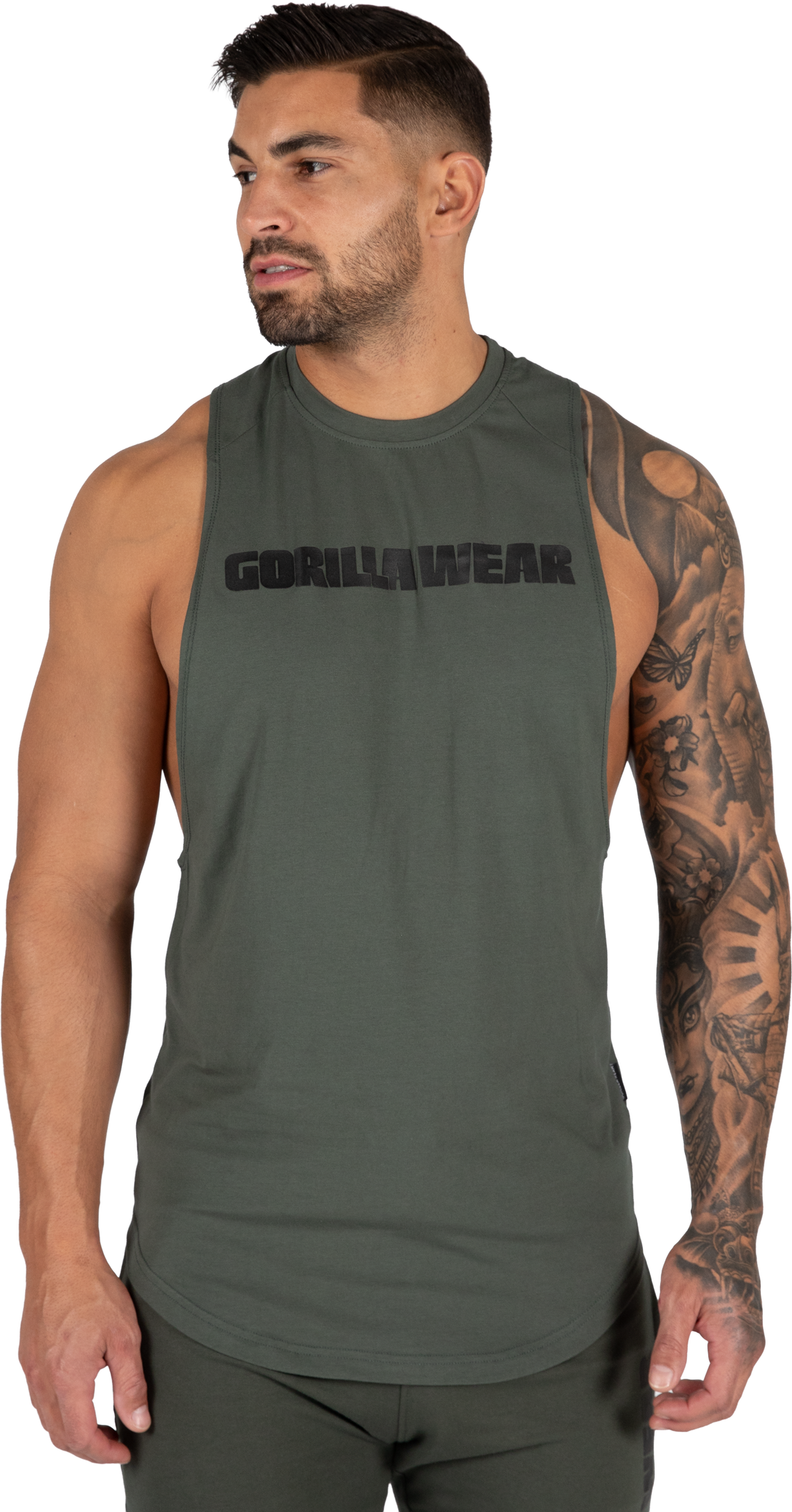 Gorilla Wear Milo Drop Armhole Tank Top Tank Top Green