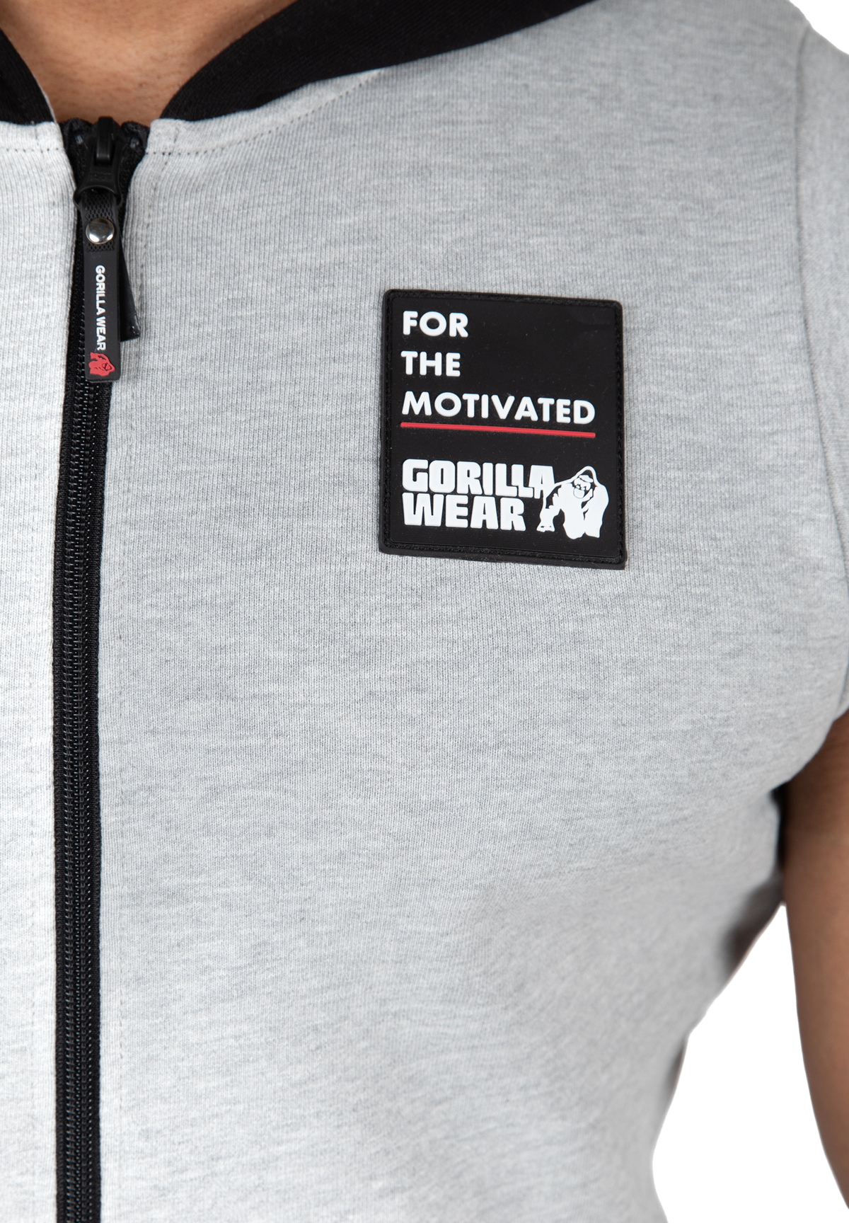 Gorilla Wear Milwaukee S/L Zipped Hoodie Hoodie & Sweatshirt Gray Melange