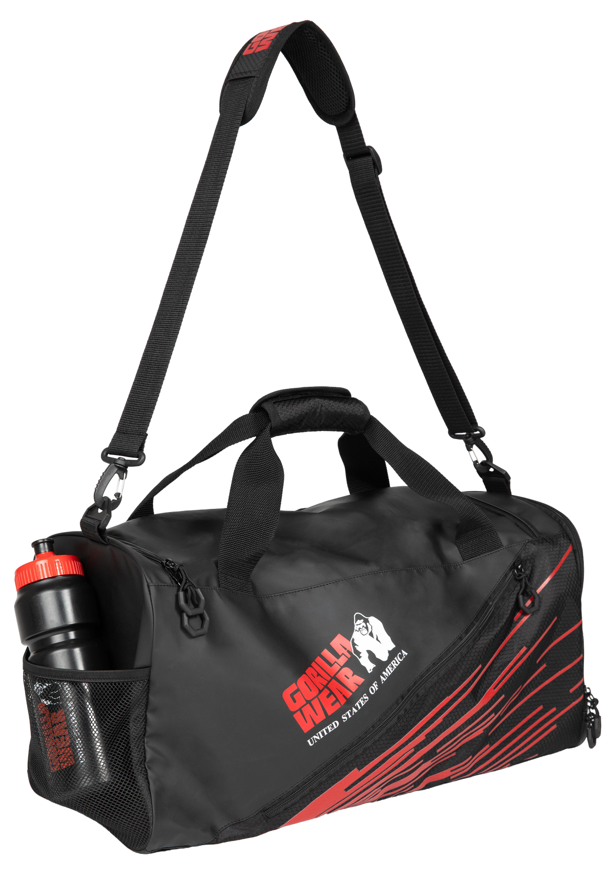 Gorilla Wear Ohio Gym Bag Gym Bags & Backpacks Black/Red