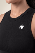 Gorilla Wear Olivia Seamless Crop Top T-Shirt & Tops Black