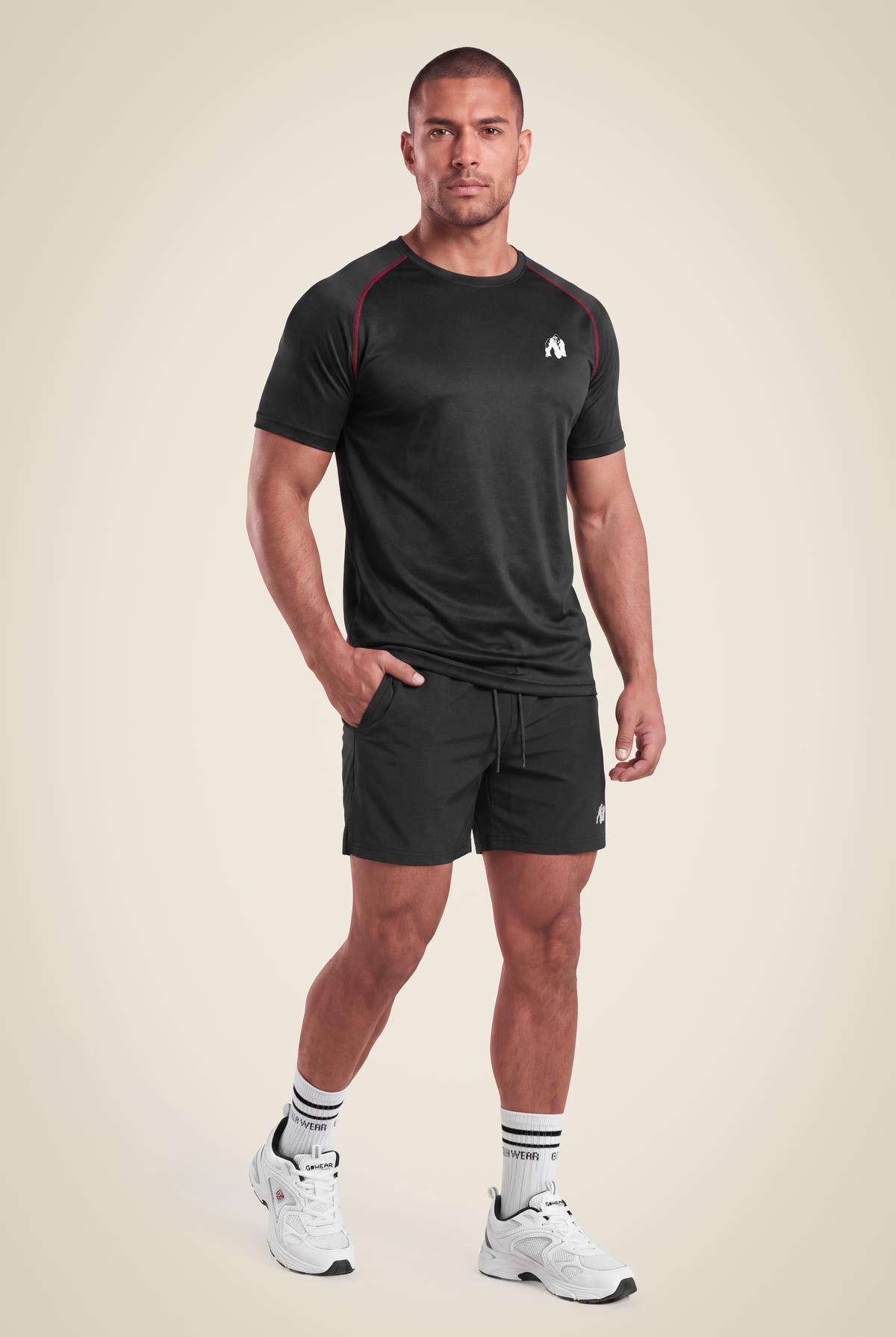 Gorilla Wear Performance T-Shirt T-Shirt & Tops Black/Red