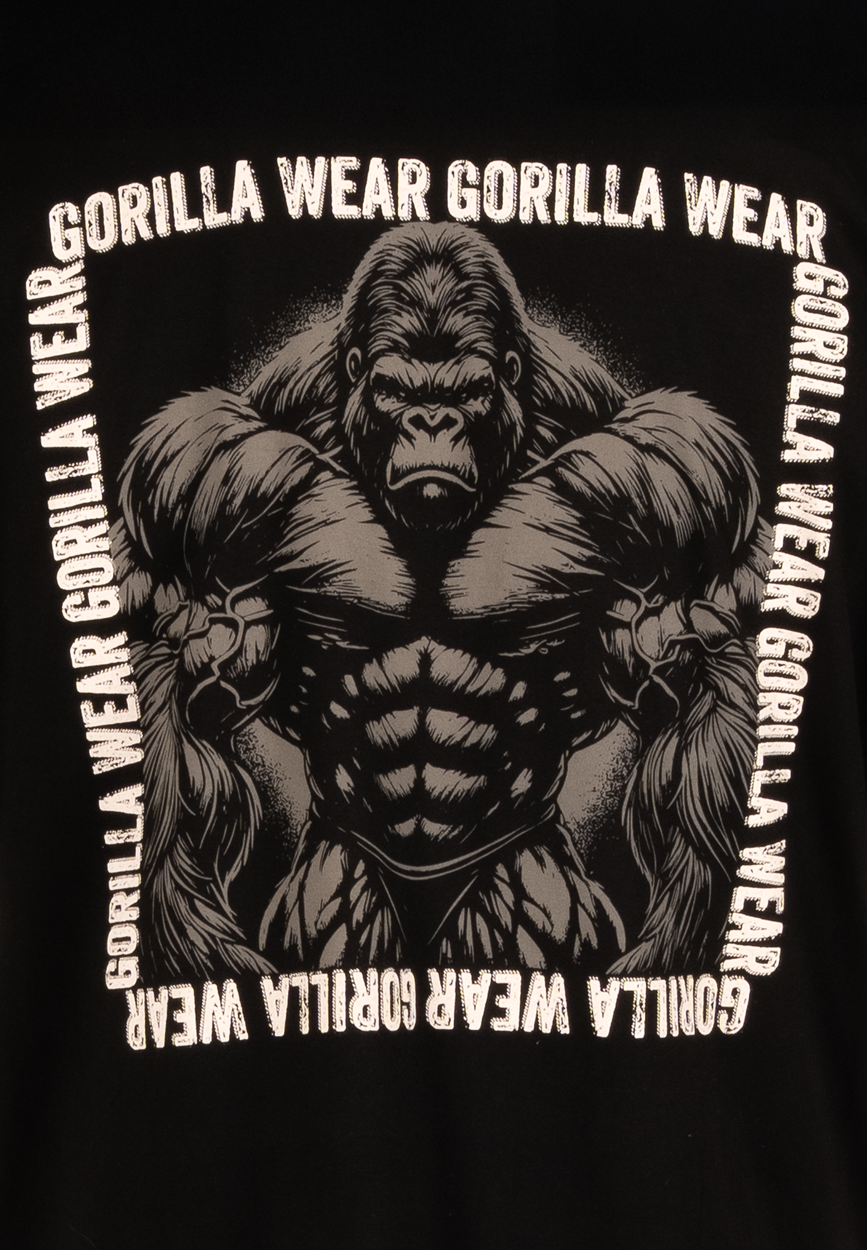 Gorilla Wear Philip Oversized T-Shirt T-Shirt & Tops Black