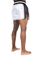 Gorilla Wear Piru Muay Thai Shorts Fight Gear White/Black