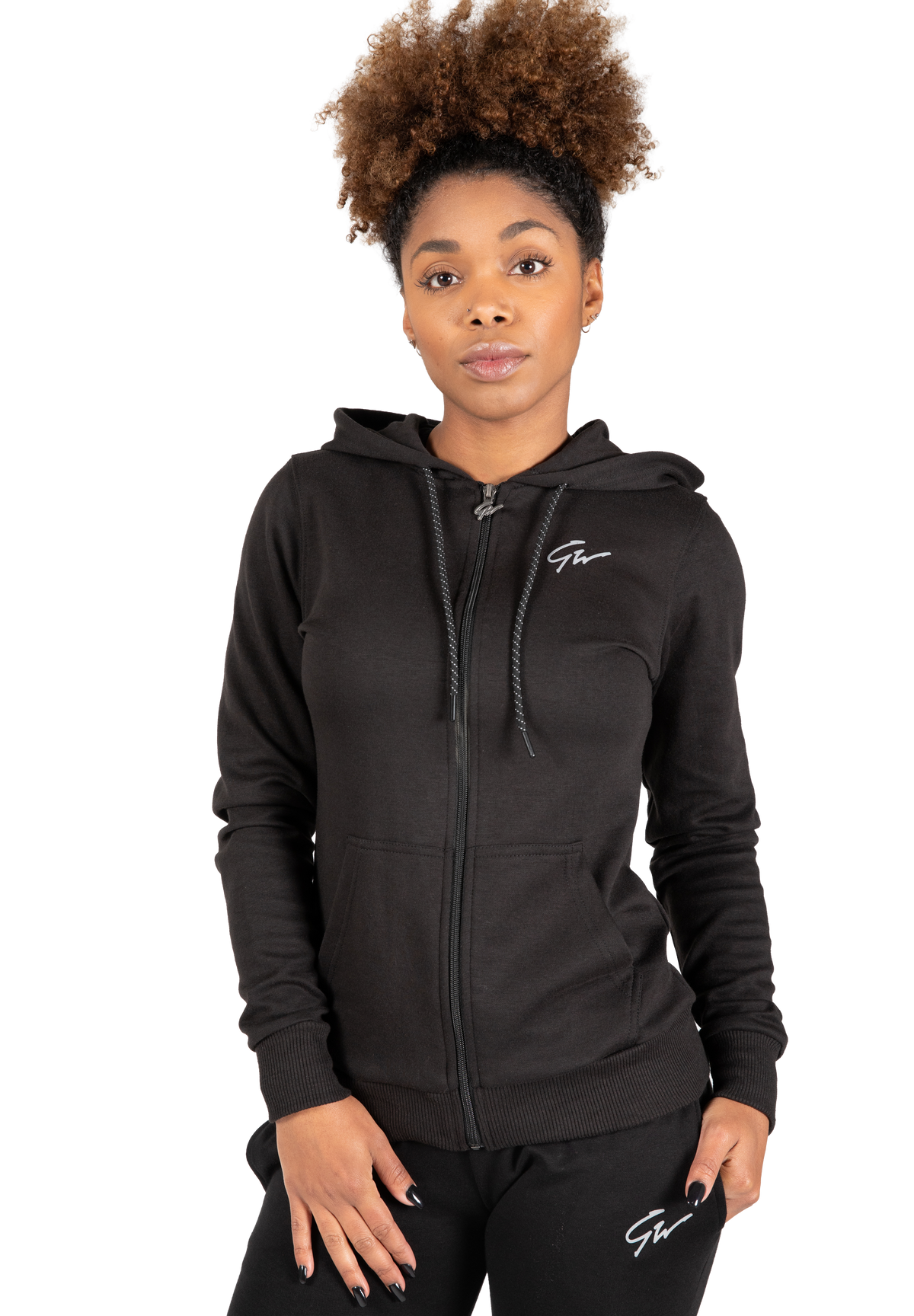 Gorilla Wear Pixley Zipped Hoodie Hoodie & Sweatshirt Black
