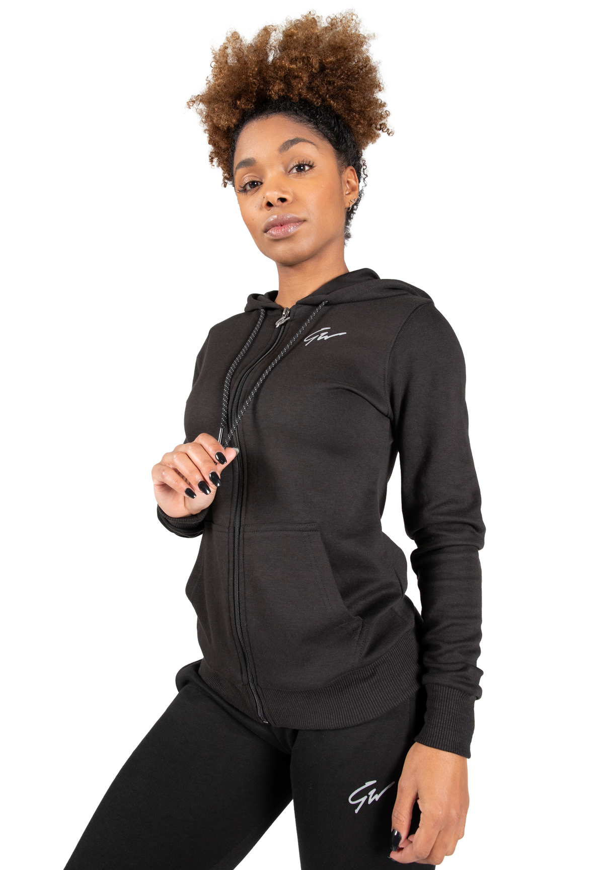 Gorilla Wear Pixley Zipped Hoodie Hoodie & Sweatshirt Black