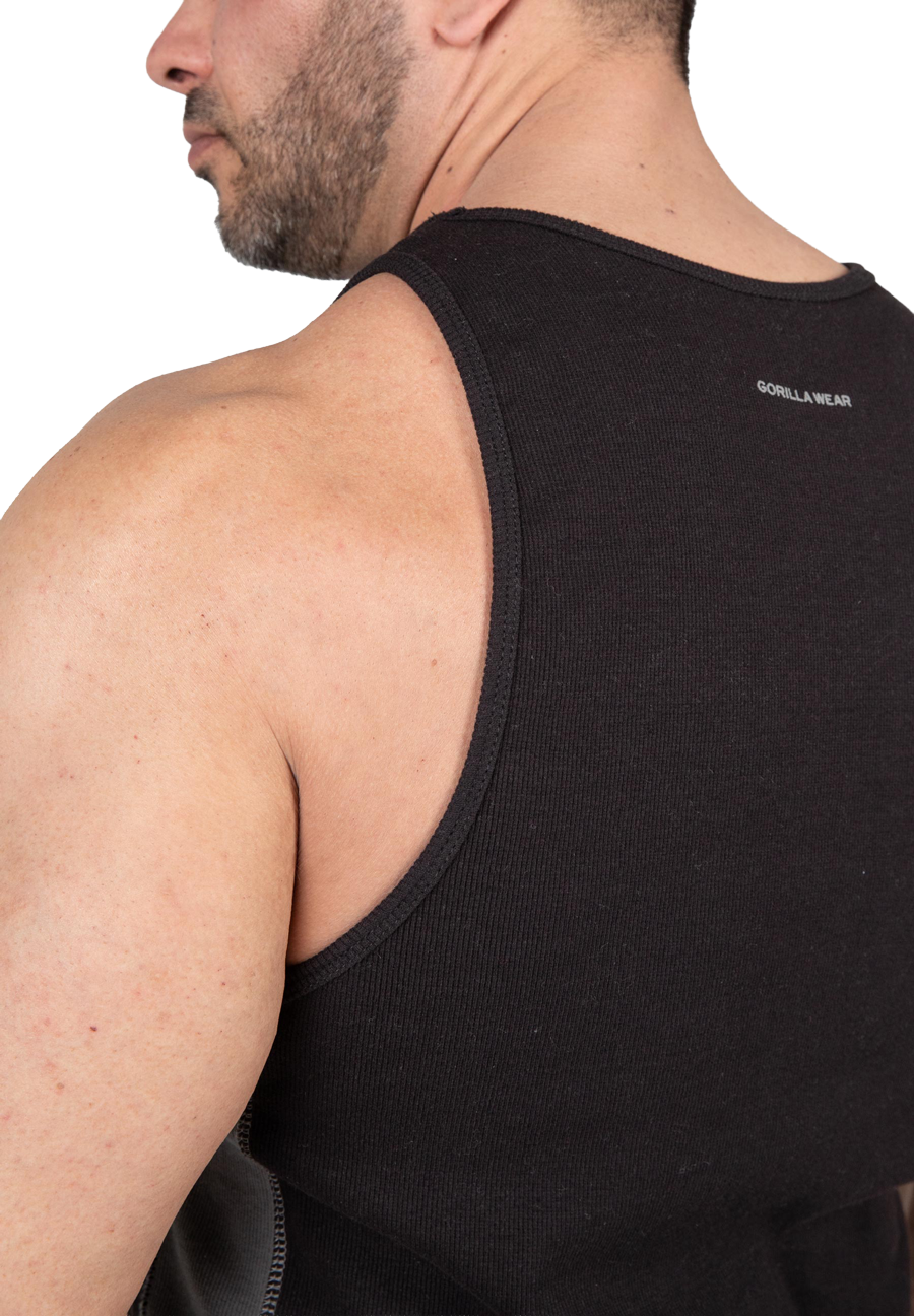 Gorilla Wear Richmond Rib Tank Top Tank Top Black/Gray