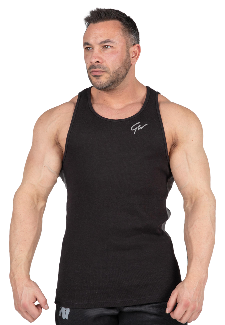 Gorilla Wear Richmond Rib Tank Top Tank Top Black/Gray