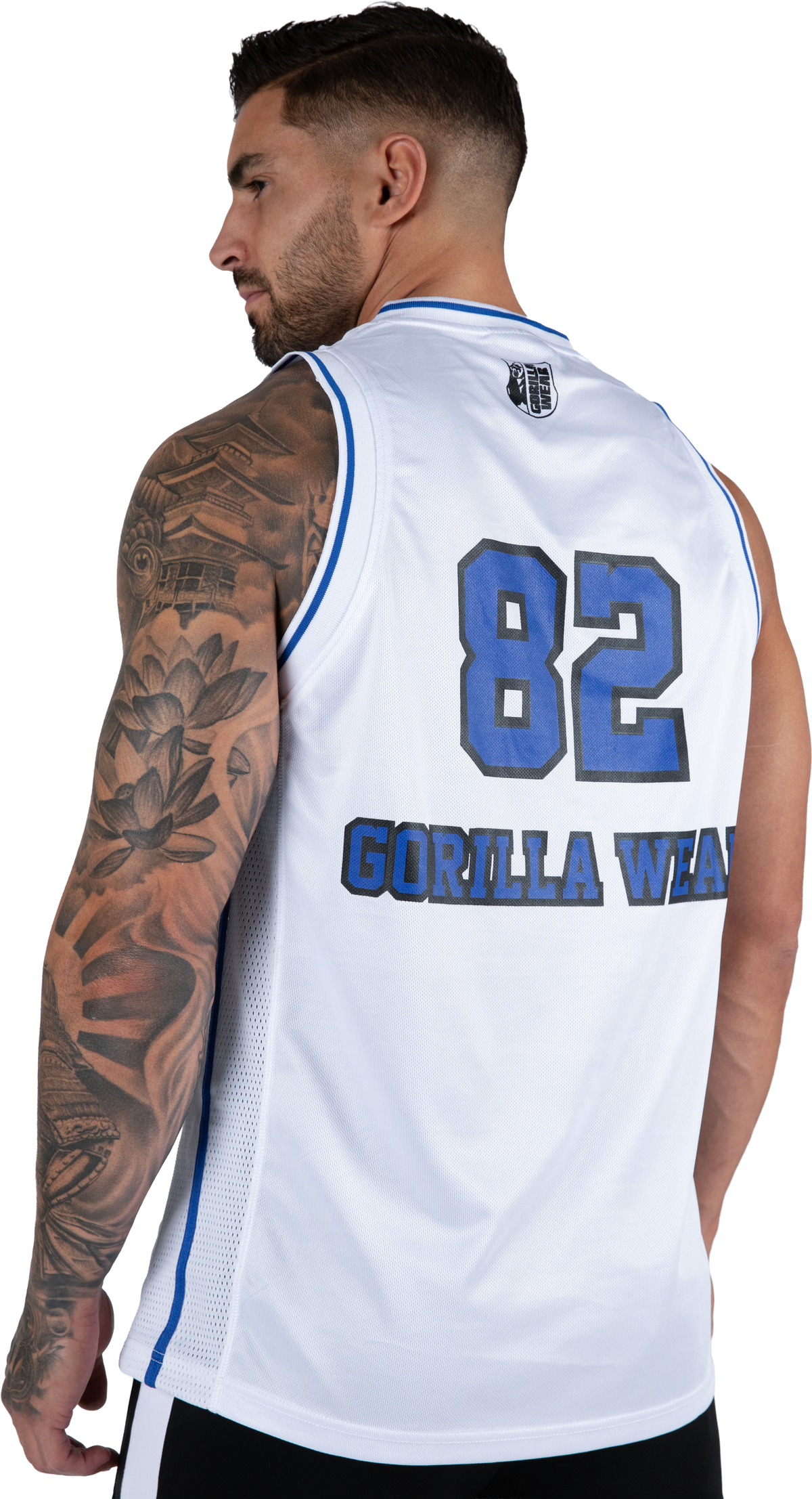 Gorilla Wear San Mateo Jersey Tank Top Tank Top White/Blue