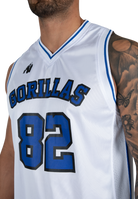 Gorilla Wear San Mateo Jersey Tank Top Tank Top White/Blue