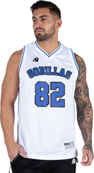 Gorilla Wear San Mateo Jersey Tank Top Tank Top White/Blue