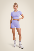 Gorilla Wear Selah Seamless Crop Top T-Shirt & Tops Lilac