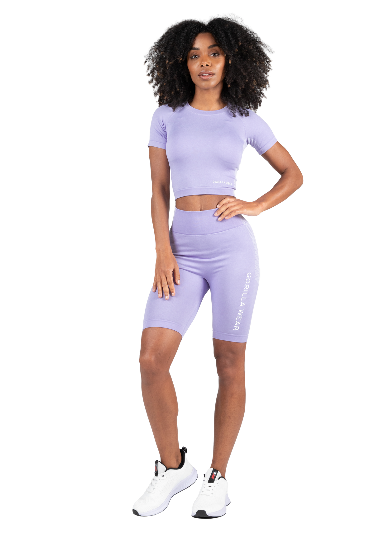 Gorilla Wear Selah Seamless Cycling Shorts Shorts Lilac