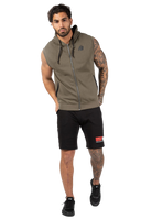 Gorilla Wear Springfield S/L Zipped Hoodie Hoodie & Sweatshirt Army Green