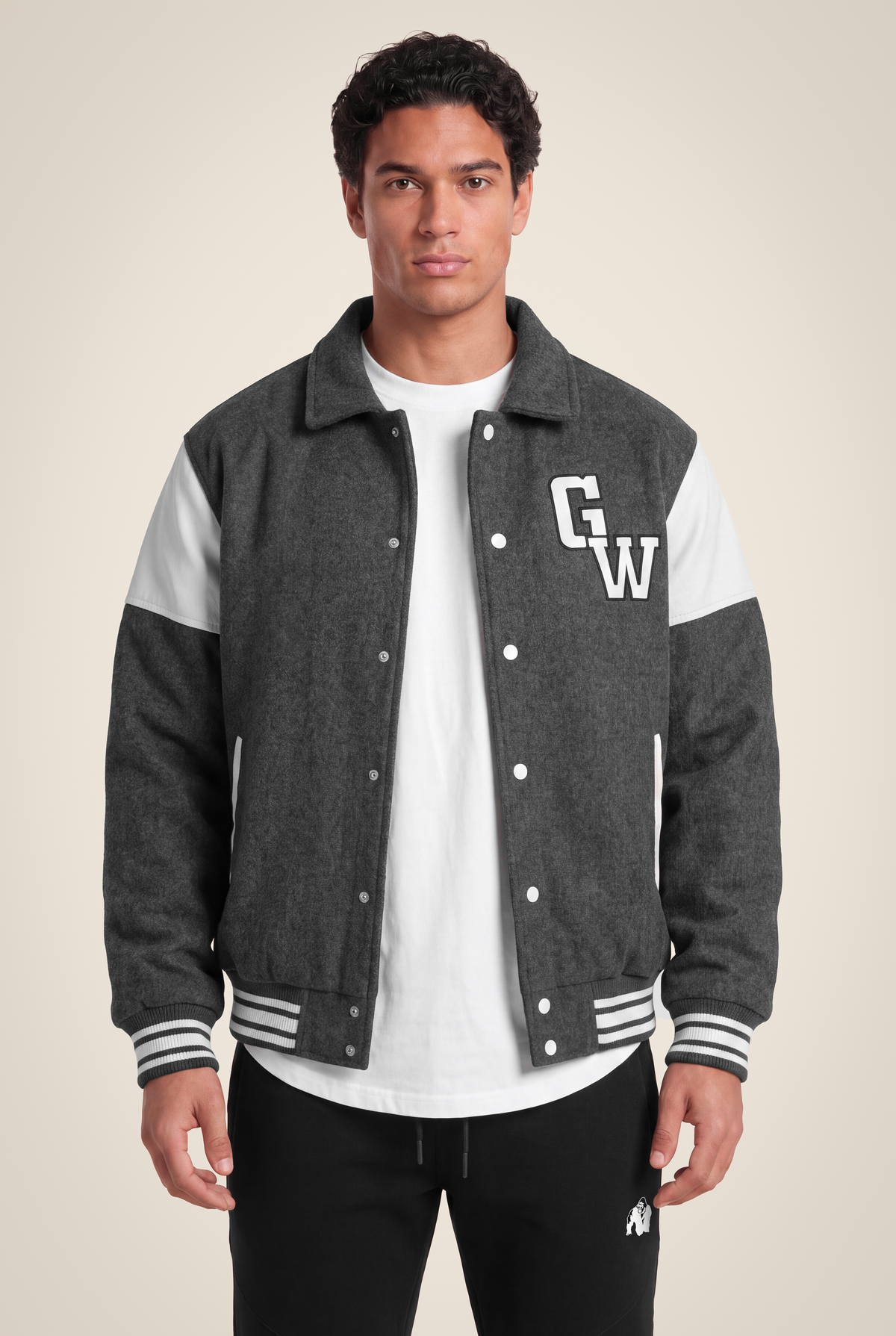 Gorilla Wear Stockholm Varsity Jacket Jacket Gray