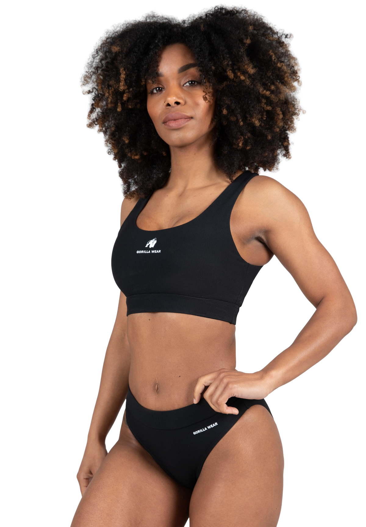 Gorilla Wear Summerville Bikini Top Sports Bra Black