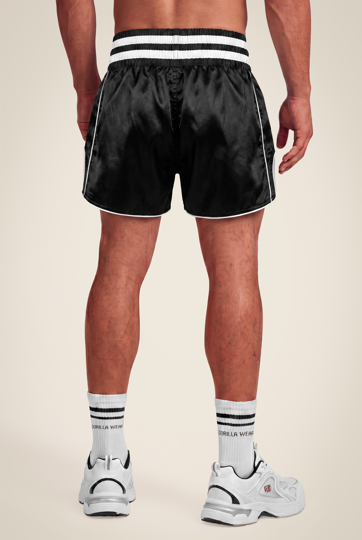 Gorilla Wear Tacoma Fighting Shorts Fight Gear Black/White