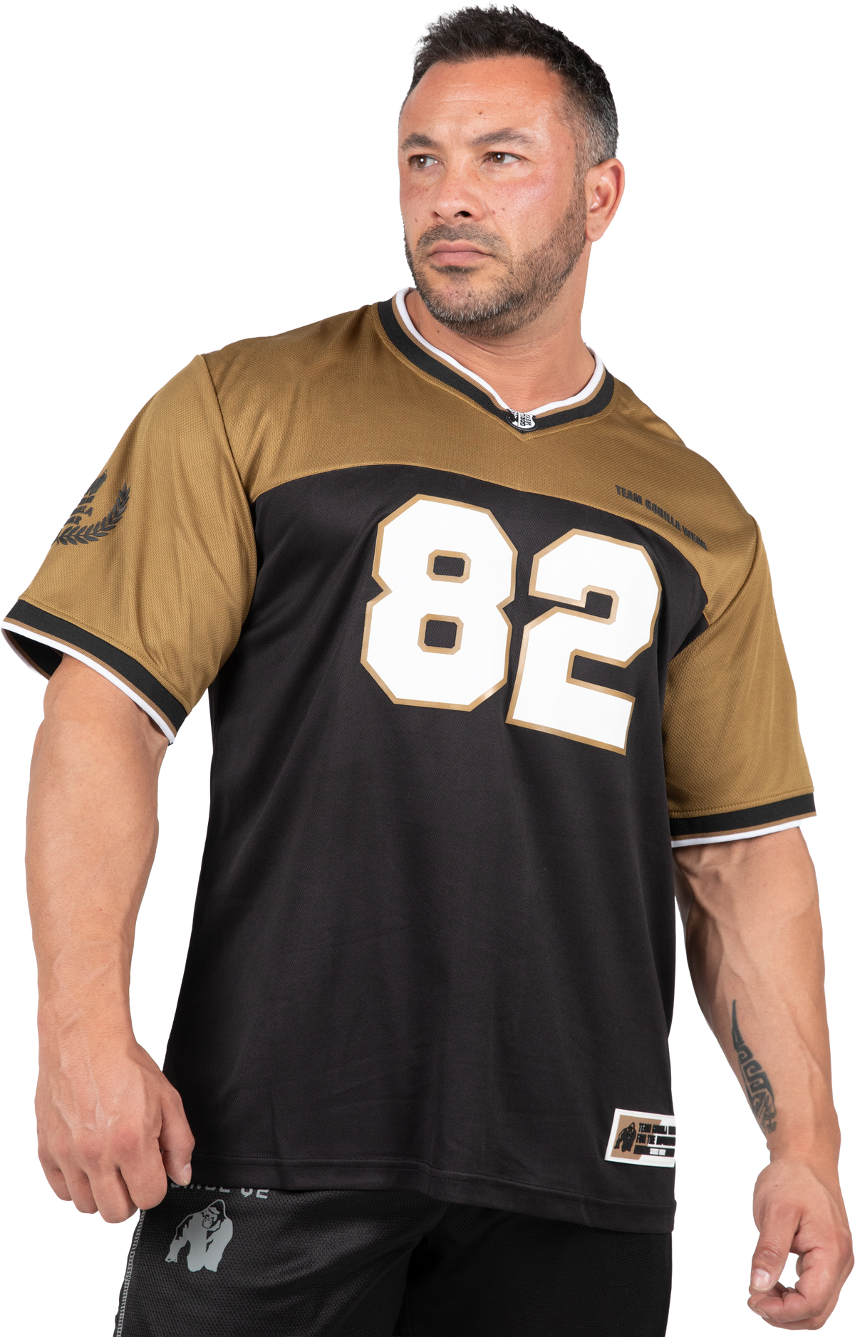Gorilla Wear Trenton Football Jersey T-Shirt & Tops Black/Gold