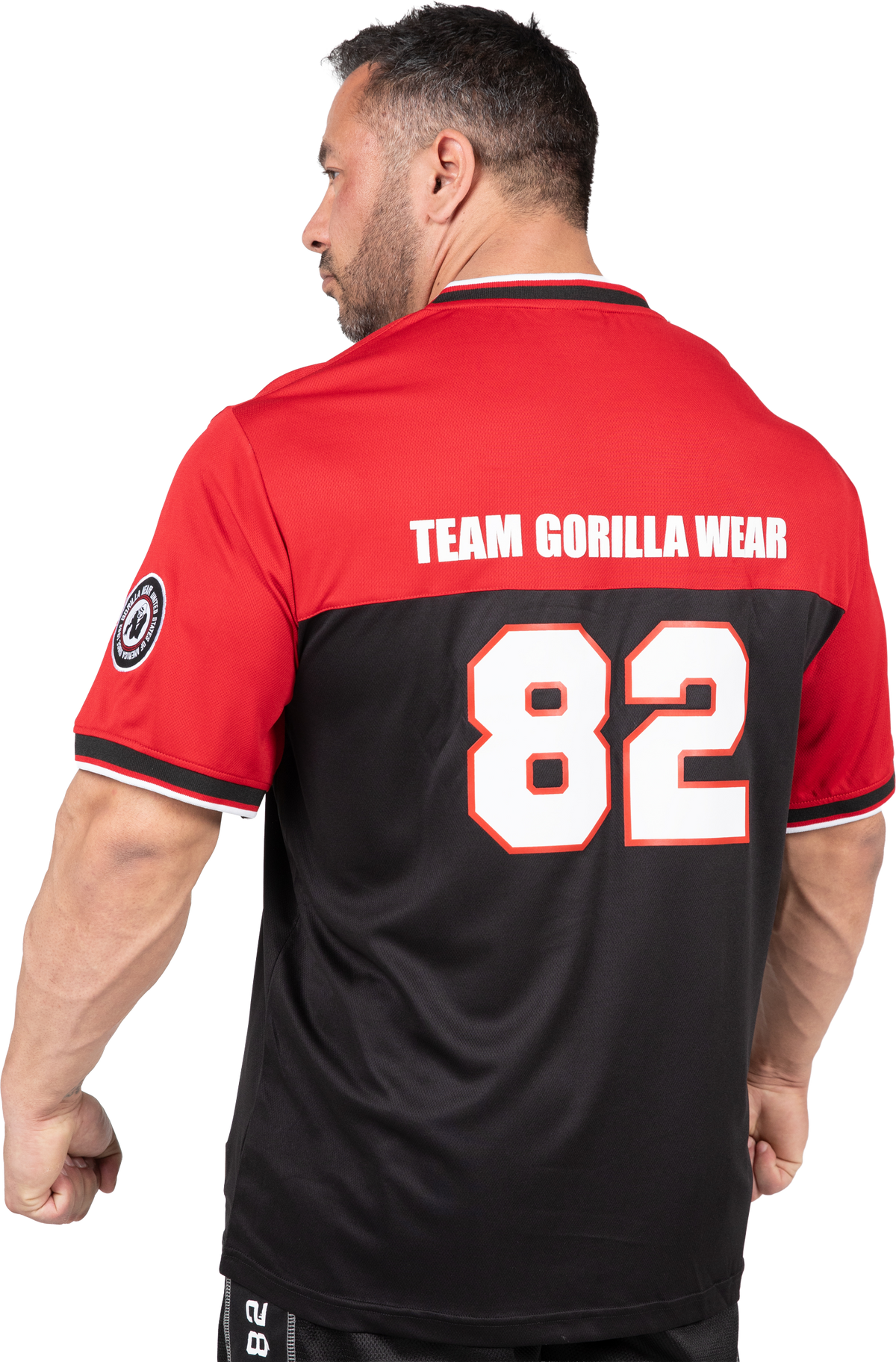 Gorilla Wear Trenton Football Jersey T-Shirt & Tops Black/Red