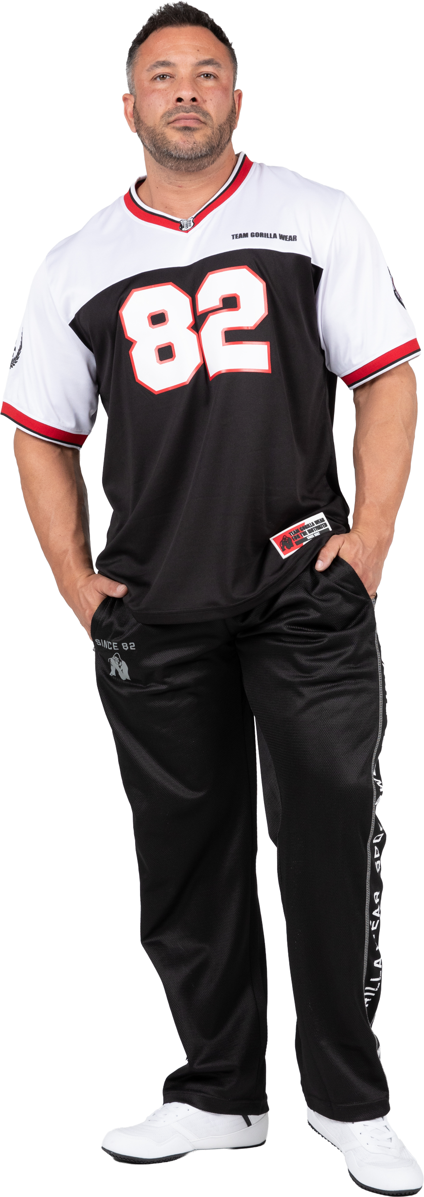 Gorilla Wear Trenton Football Jersey T-Shirt & Tops Black/White