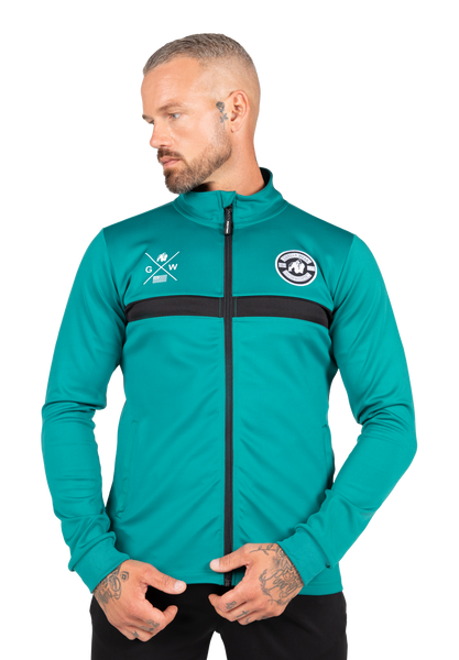 Vernon Track Jacket - Teal Green – Gorilla Wear