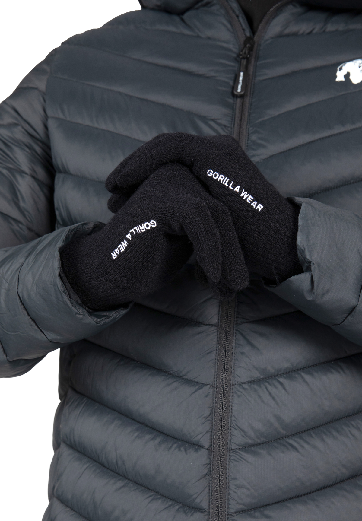 Gorilla Wear Waco Knitted Gloves Workout Gloves & Grips Black