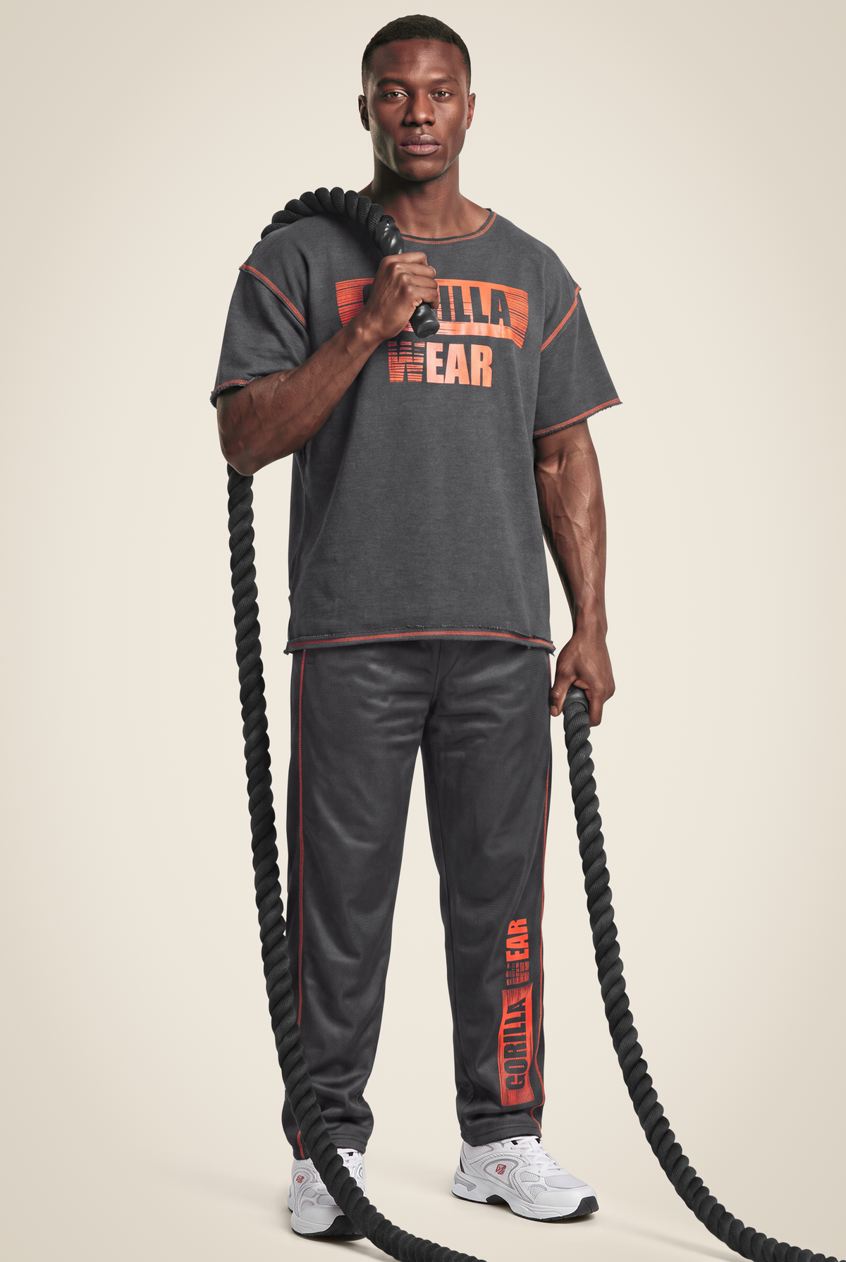 Gorilla Wear Wallace Mesh Pants Pants Gray/Orange