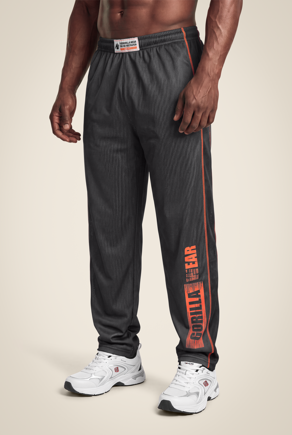 Gorilla Wear Wallace Mesh Pants Pants Gray/Orange