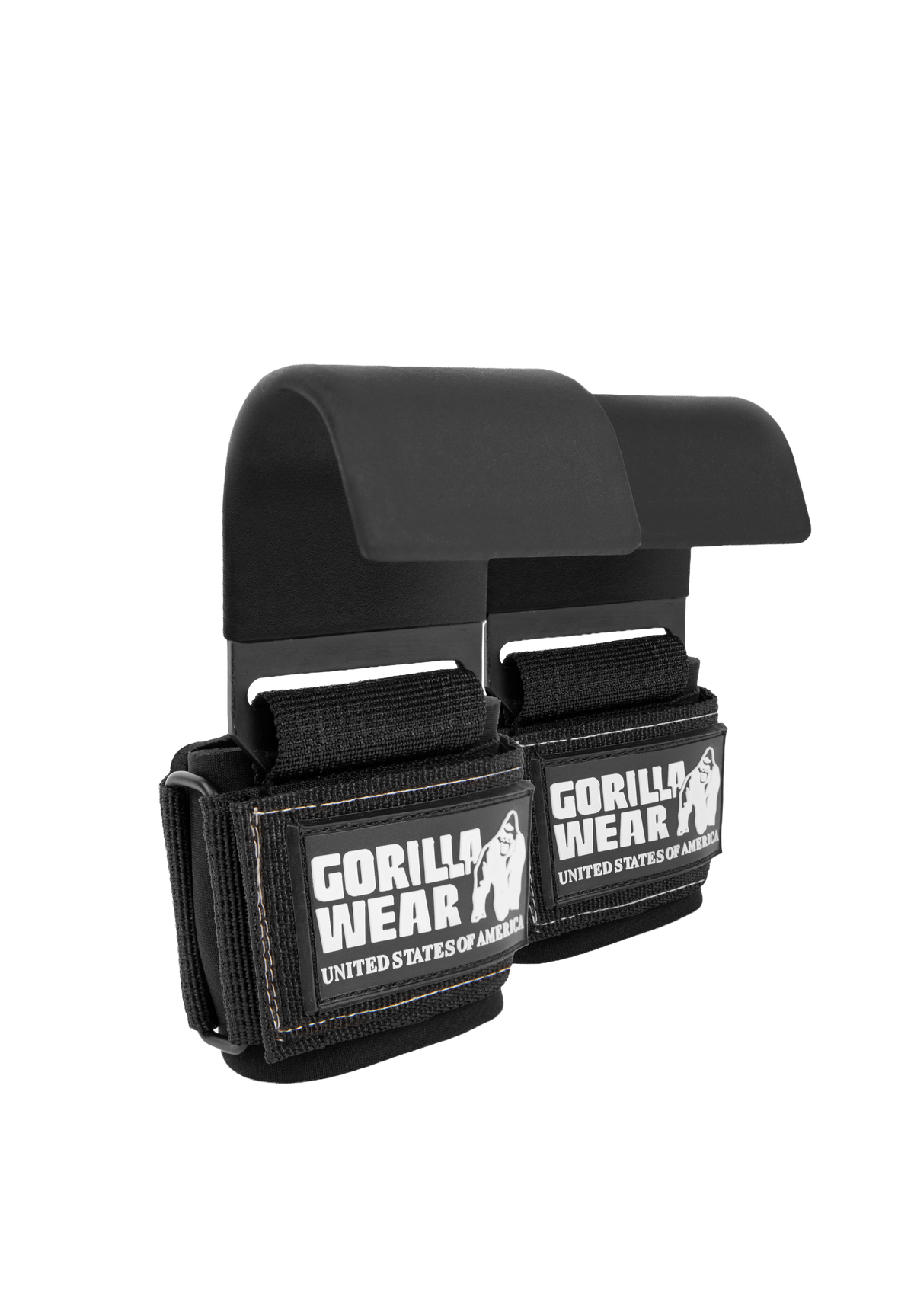 Gorilla Wear Weight Lifting Hooks Lifting Straps & Wraps Black/White