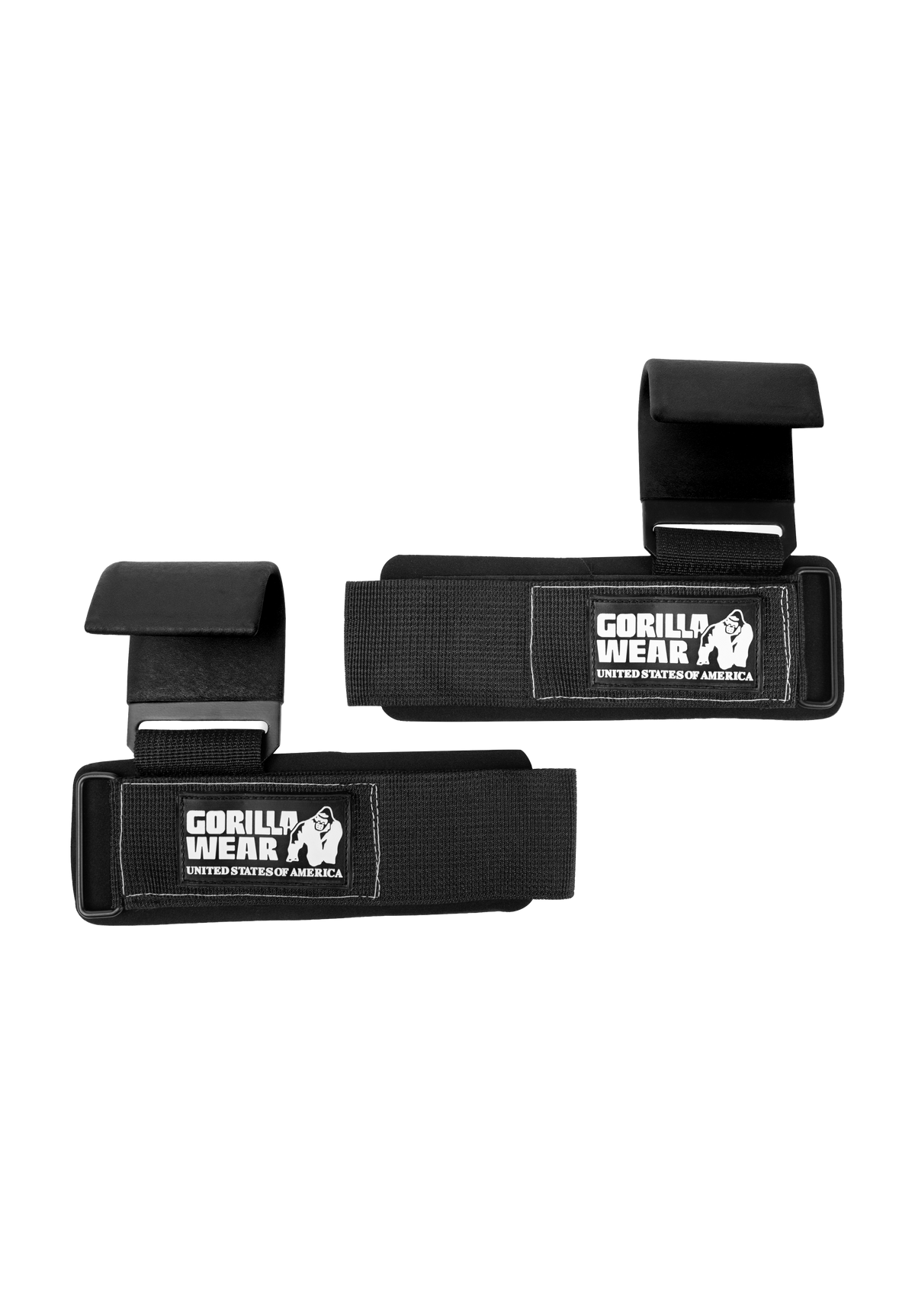 Gorilla Wear Weight Lifting Hooks Lifting Straps & Wraps Black/White