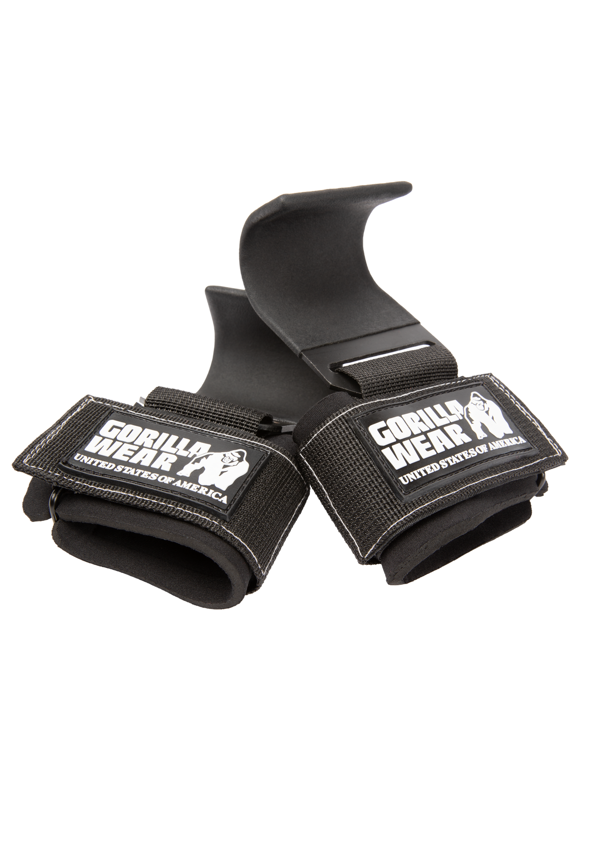 Gorilla Wear Weight Lifting Hooks Lifting Straps & Wraps Black/White