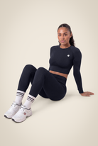 Gorilla Wear Whitney Seamless Crop Top T-Shirt & Tops Black
