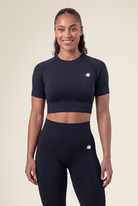 Gorilla Wear Whitney Seamless Crop Top T-Shirt & Tops Black