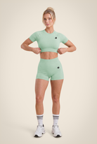 Gorilla Wear Whitney Seamless Crop Top T-Shirt & Tops Green