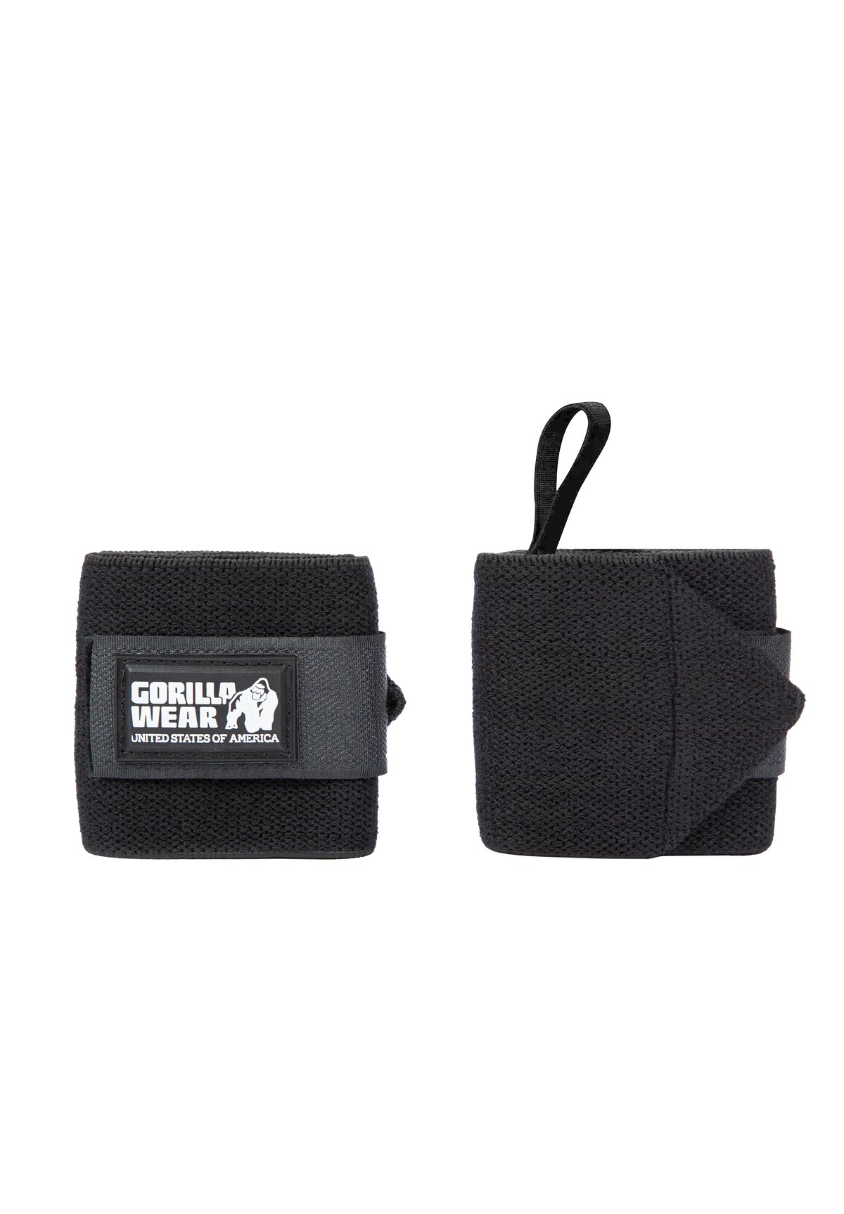 Gorilla Wear Wrist Wraps BASIC Lifting Straps & Wraps Black/White