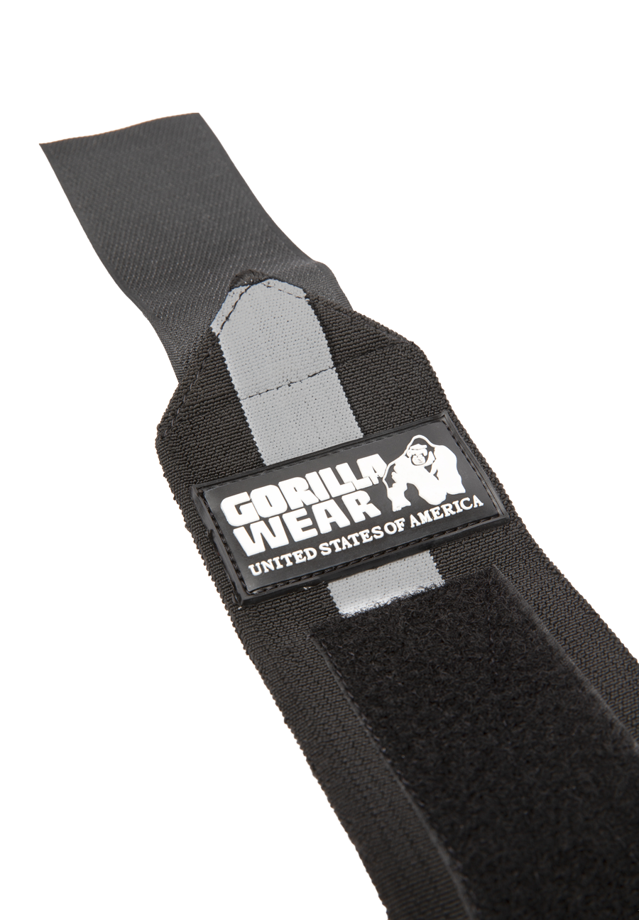 Gorilla Wear Wrist Wraps ULTRA Lifting Straps & Wraps Black/Gray