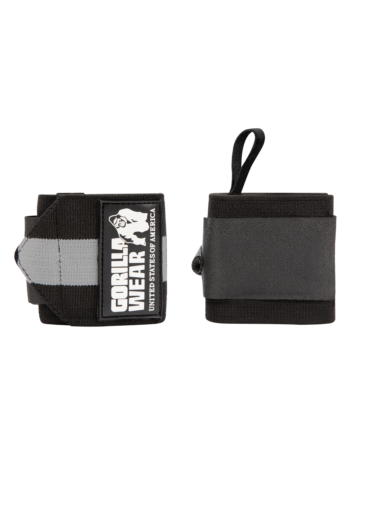 Gorilla Wear Wrist Wraps ULTRA Lifting Straps & Wraps Black/Gray