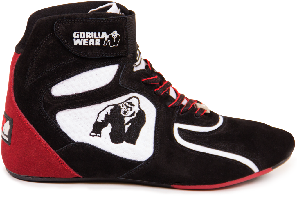 Chicago High Tops Black White Red Limited Gorilla Wear