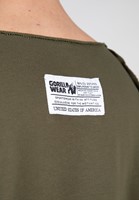 Classic Workout Top Army Green Close Up