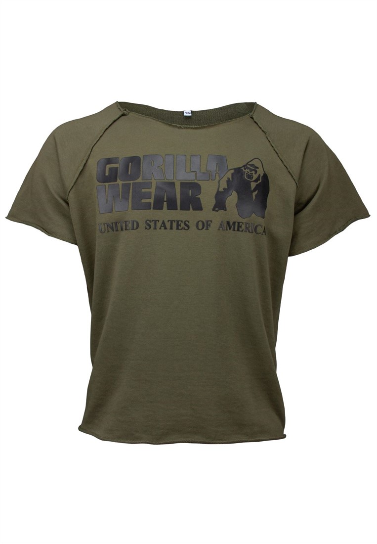 Classic Workout Top - Army Green - S/M Gorilla Wear