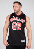 San Mateo Jersey Tank Top Black/Red