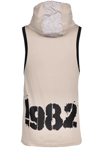 Loretto Hooded Tank Top Beige